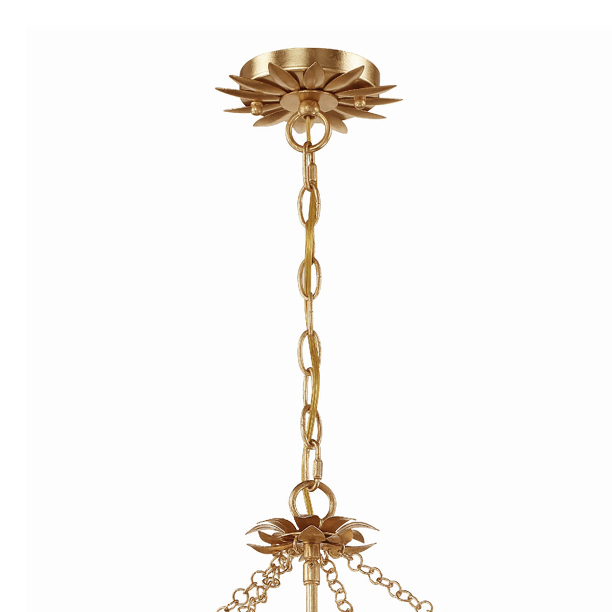 Alice Lantern Pendant 11", Antique Gold