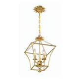 Alice Lantern Pendant 11", Antique Gold