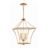 Alice Lantern Pendant 16", Antique Gold