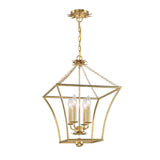Alice Lantern Pendant 16", Antique Gold
