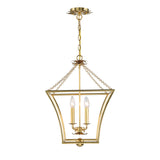 Alice Lantern Pendant 16", Antique Gold
