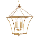 Alice Lantern Pendant 16", Antique Gold