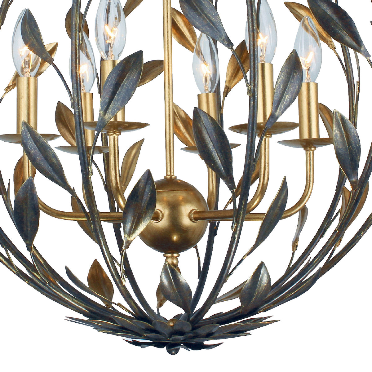 Alison Pendant 21", Antique Bronze and Antique Gold