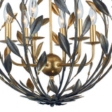 Alison Pendant 21", Antique Bronze and Antique Gold