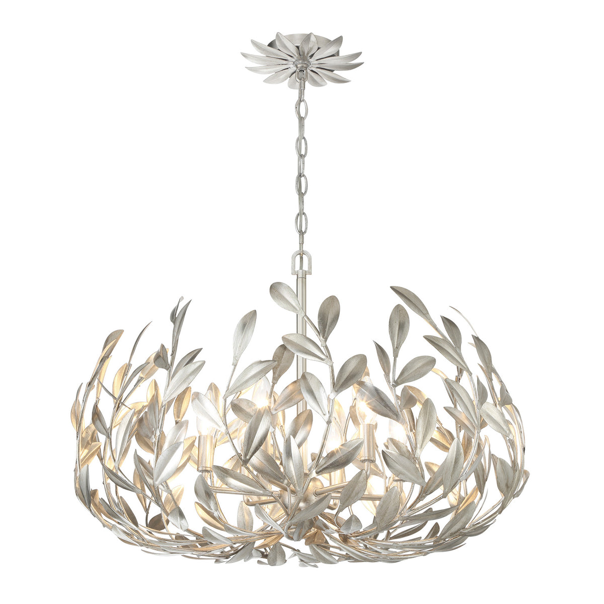 Alison Chandelier 27", Antique Silver