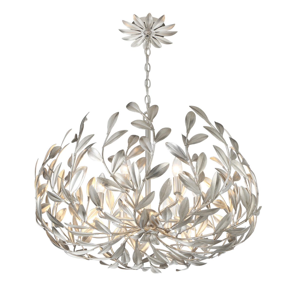 Alison Chandelier 27", Antique Silver