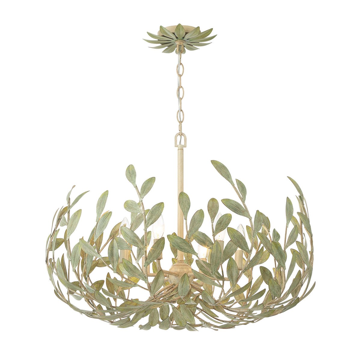 Alison Chandelier 27", Antique Sage