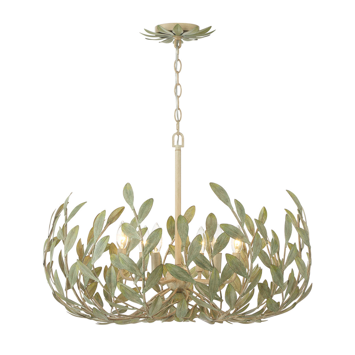 Alison Chandelier 27", Antique Sage