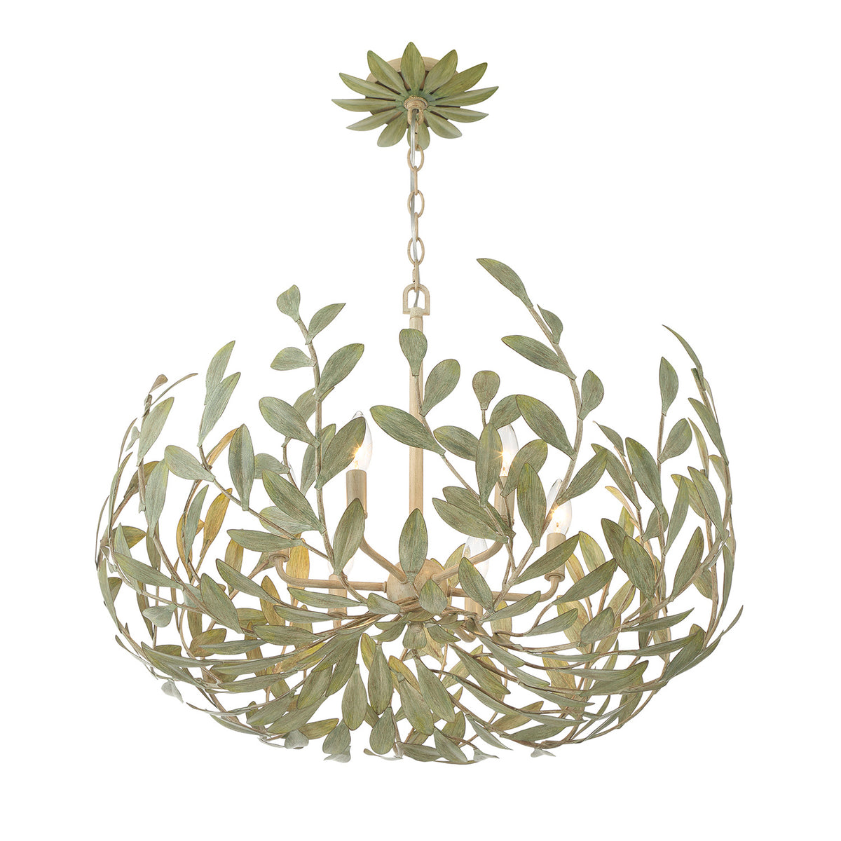 Alison Chandelier 27", Antique Sage