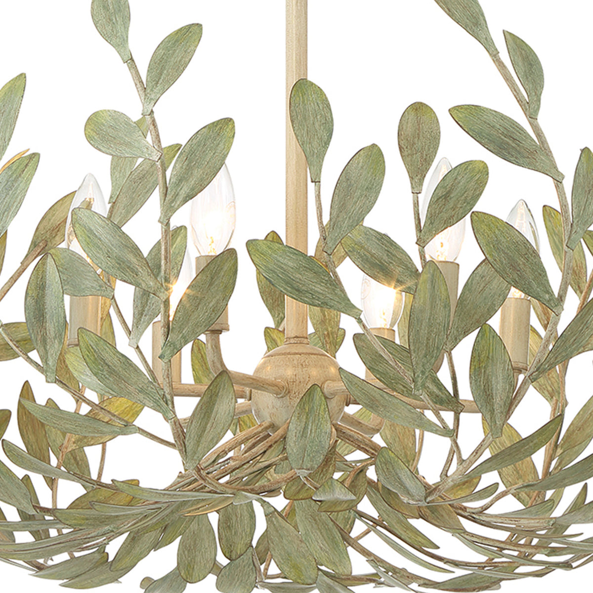 Alison Chandelier 27", Antique Sage