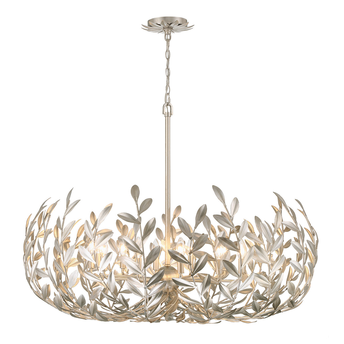 Alison Chandelier 42", Antique Silver