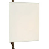 Alison Wall Sconce 24", Antique Bronze with Fabric Shade