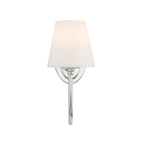 Camira Wall Sconce 13", Polished Nickel and Opal Glass