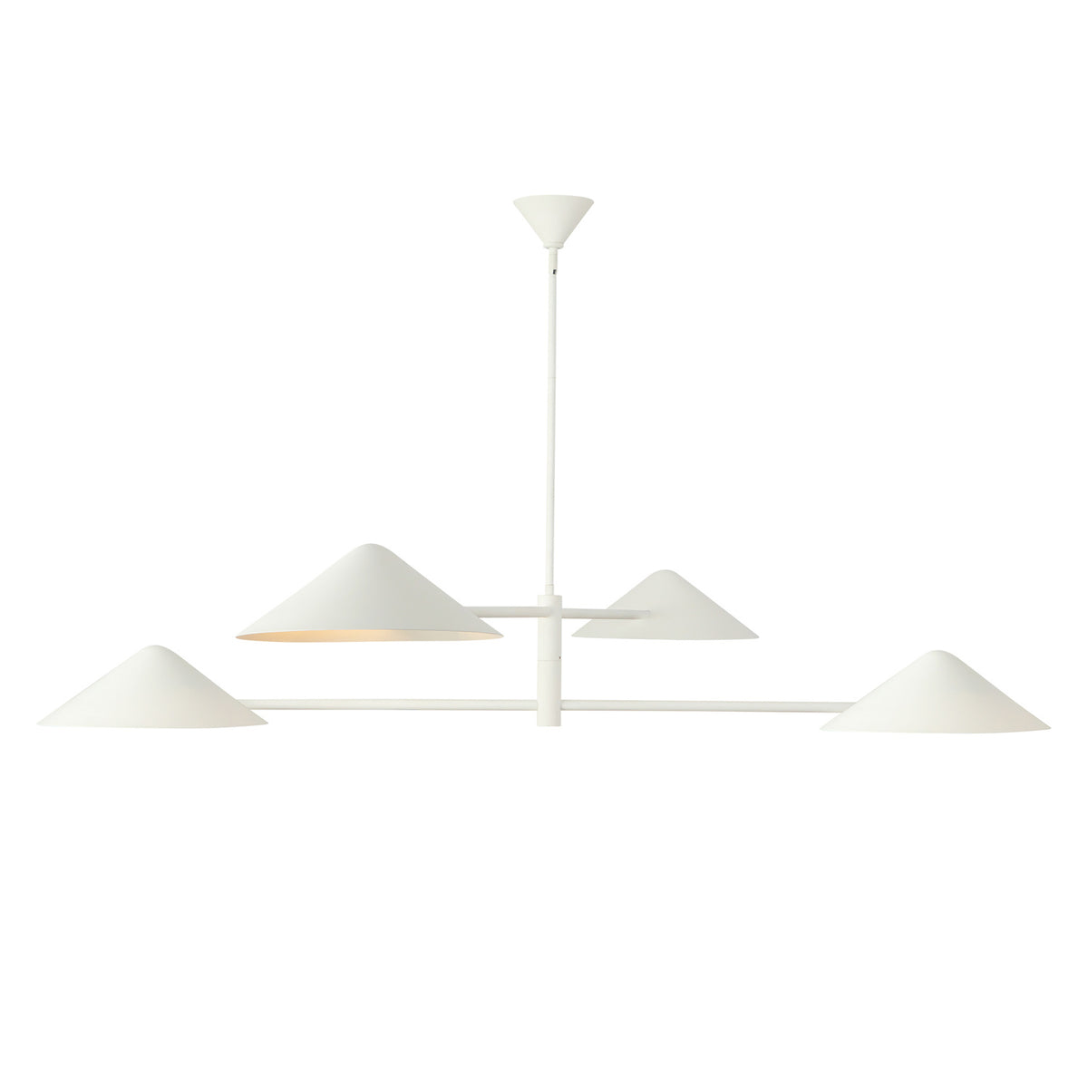 Concord 4 Light Chandelier 58", Antique White
