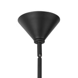 Concord 4 Light Chandelier 58", Brushed Brass and Matte Black