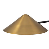 Concord 4 Light Chandelier 58", Brushed Brass and Matte Black