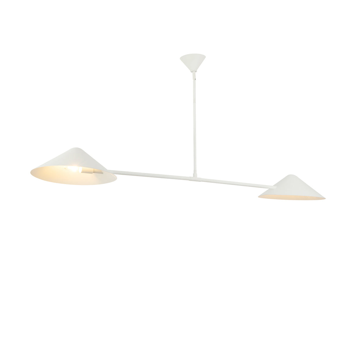 Concord 2 Light Linear Pendant 58", Antique White