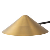 Concord 2 Light Linear Pendant 58", Brushed Brass and Matte Black