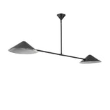 Concord 2 Light Linear Pendant 58", Matte Black