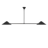 Concord 2 Light Linear Pendant 58", Matte Black