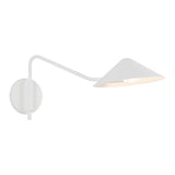 Concord Swing Arm Wall Sconce, Antique White