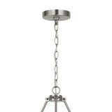 Trenton 6 Light Chandelier 28", Brushed Nickel