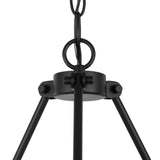 Trenton 6 Light Chandelier 28", Matte Black