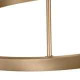 Trenton 6 Light Chandelier 28", Satin Brass