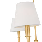 Savannah 5 Light Chandelier 33", Gilded Brass
