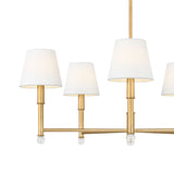 Savannah 5 Light Chandelier 33", Gilded Brass