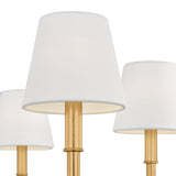 Savannah 6 Light Chandelier 40", Gilded Brass
