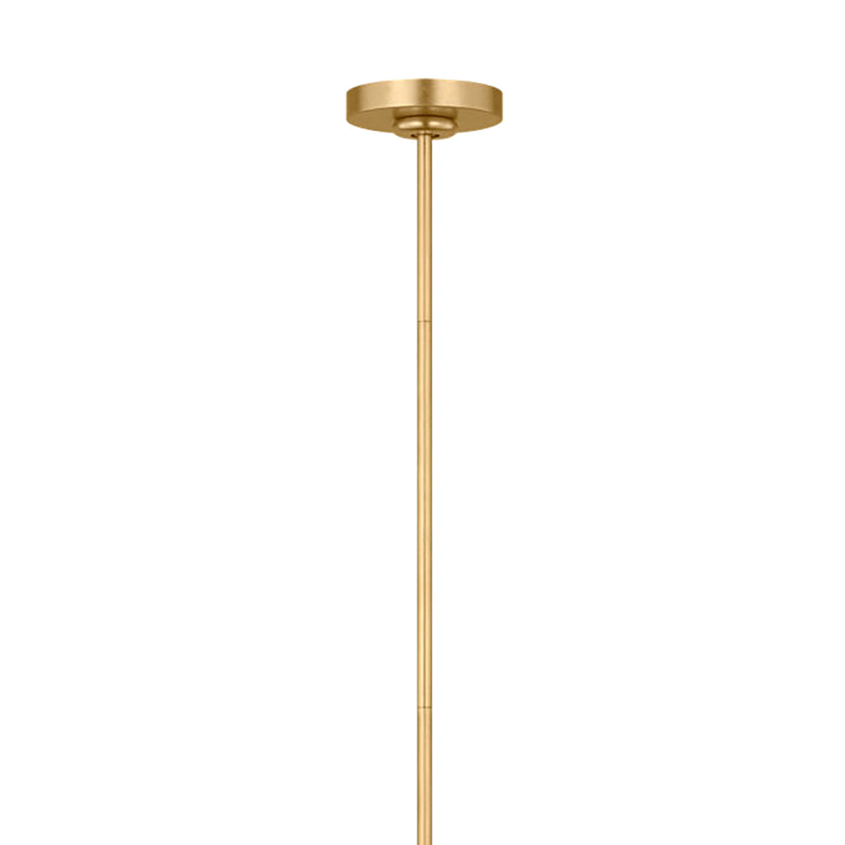 Savannah 6 Light Chandelier 40", Gilded Brass