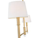 Savannah 2 Light Linear Pendant 56", Gilded Brass