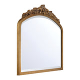Vivienne Arched Rectangular Decorative Mirror 40" x  31", Burnished Brass
