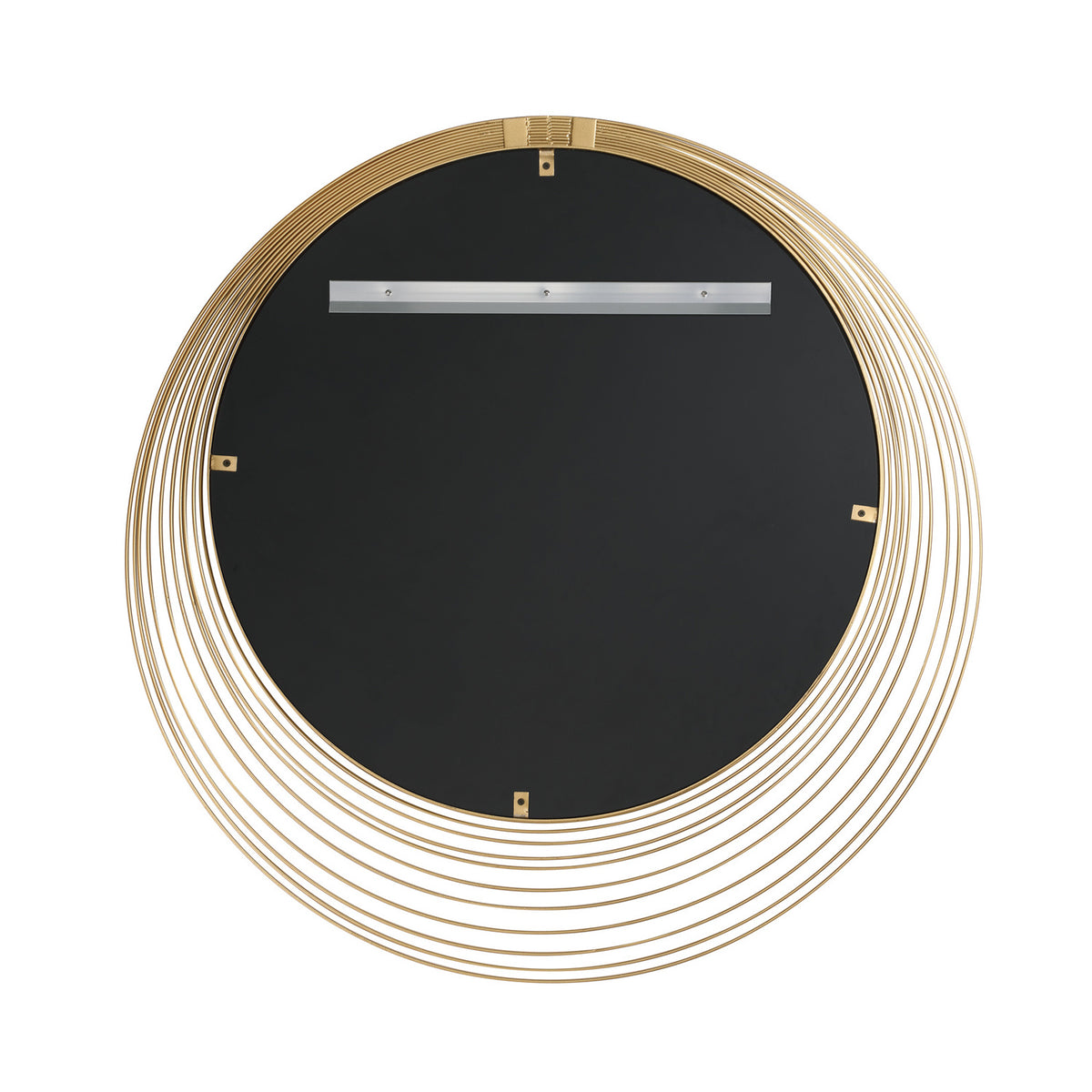 Devon Round Decorative Mirror 35" x 35", Antique Gold