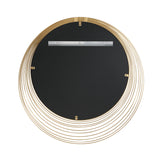 Devon Round Decorative Mirror 35" x 35", Antique Gold