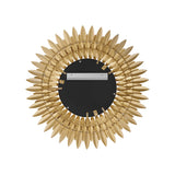 Alicia Round Decorative Mirror 24" x 24", Antique Gold