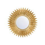 Alicia Round Decorative Mirror 24" x 24", Antique Gold