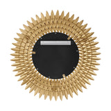 Alicia Round Decorative Mirror 30" x 30", Antique Gold