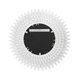 Alicia Round Decorative Mirror 30" x 30", Matte White