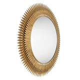 Alicia Round Decorative Mirror 47" x 47", Antique Gold