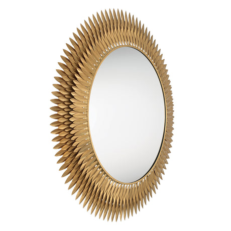 Alicia Round Decorative Mirror 47" x 47", Antique Gold