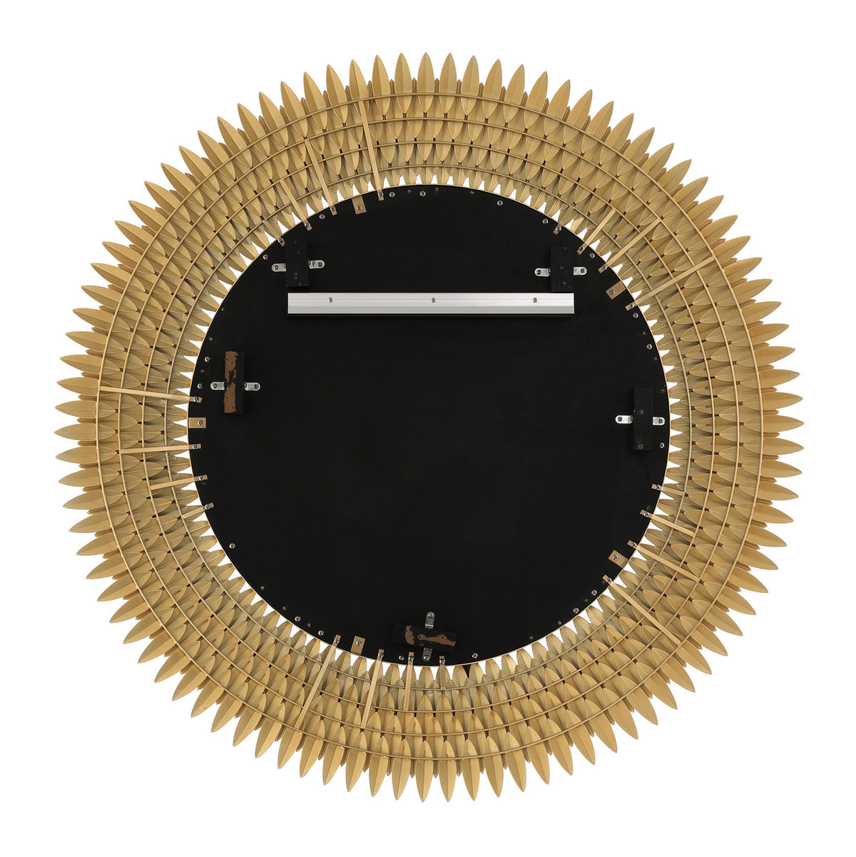 Alicia Round Decorative Mirror 47" x 47", Antique Gold