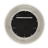 Alicia Round Decorative Mirror 47" x 47", Antique Silver