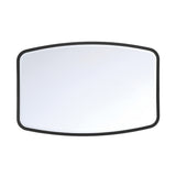 Pelham Rectangular Decorative Mirror 24" x 36", Matte Black