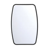 Pelham Rectangular Decorative Mirror 24" x 36", Matte Black