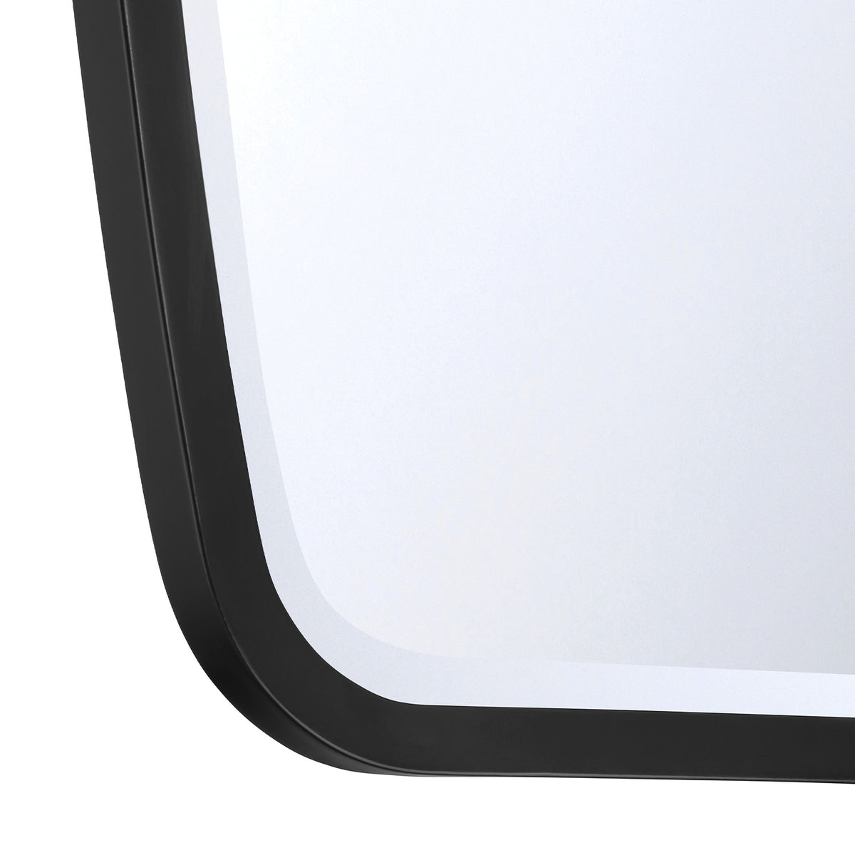 Pelham Rectangular Decorative Mirror 24" x 36", Matte Black