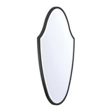 Pelham Shield Decorative Mirror 28" x 40", Matte Black