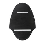 Pelham Shield Decorative Mirror 28" x 40", Matte Black