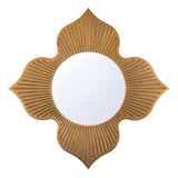 Hayley Quatrefoil Decorative Mirror 48" x 48", Burnished Brass